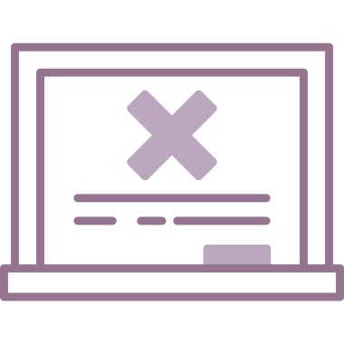 hata sembollü bilgisayar ekranı, web simgesi