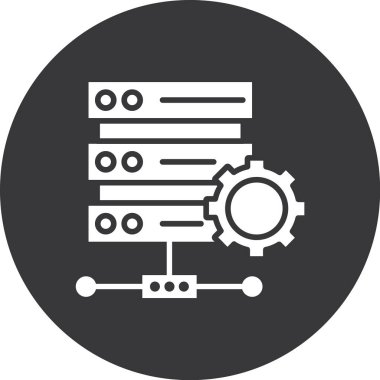 veri merkezi vektör simgesi