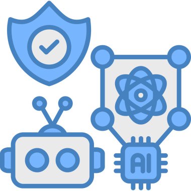 Yapay zeka robot simgesi