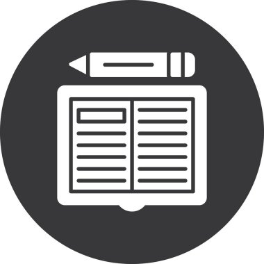 Kitap. Web simgesi basit tasarım