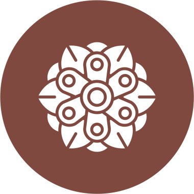 çiçek simgesi vektör illüstrasyonu