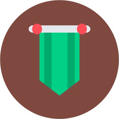 Rozet kalkanı koruma simgesi doldurulmuş dış hat biçimi