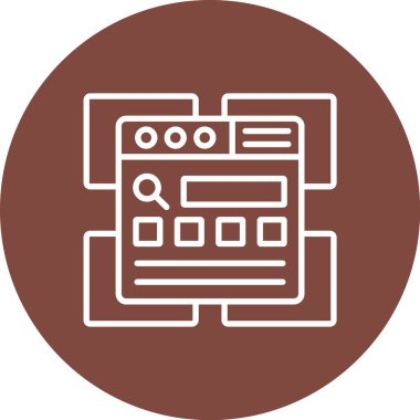 Web simgesi vektör illüstrasyonu