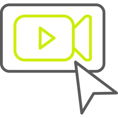 Tek bir ortam simgesinin vektör illüstrasyonu