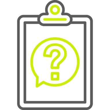 Soru işareti. Web simgesi basit illüstrasyon