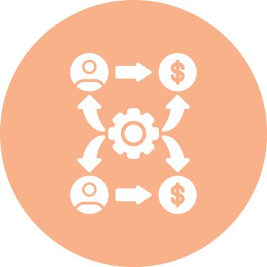 dişliler düz vektör simgesi