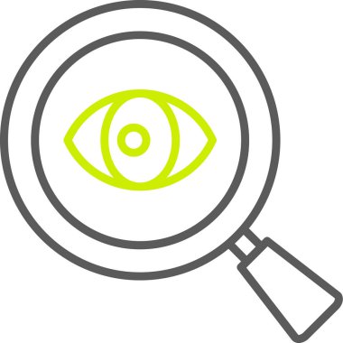 Göz simgesi vektör illüstrasyonu