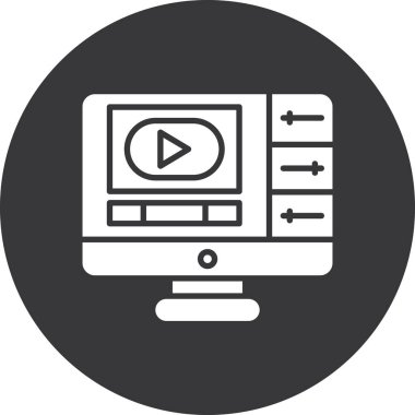 video oynatıcı vektör simgesi