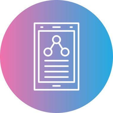 Belge. Web simgesi basit illüstrasyon