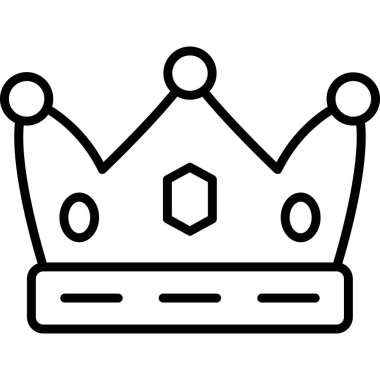 Taç ikonu. özet vektörü