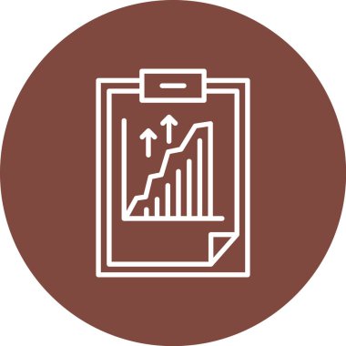 Bir belge simgesinin vektör illüstrasyonu