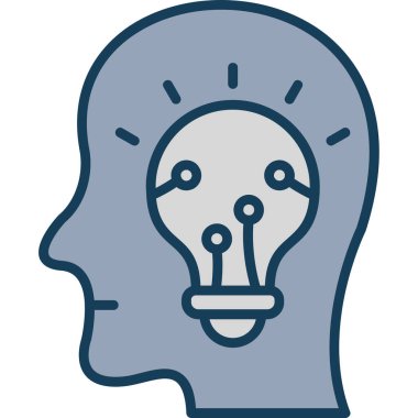 yaratıcı fikir yaratıcılığı simgesi - özet biçimi