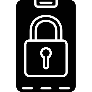 Kilidi aç. Web simgesi basit tasarım