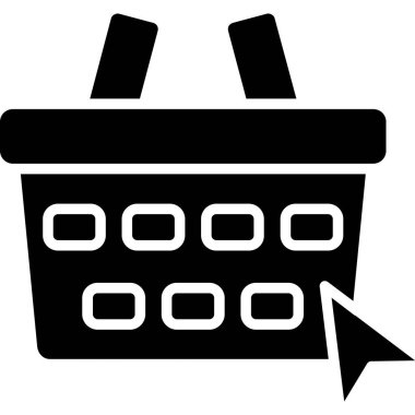 Alışveriş çantası simgesini, basit vektör çizim