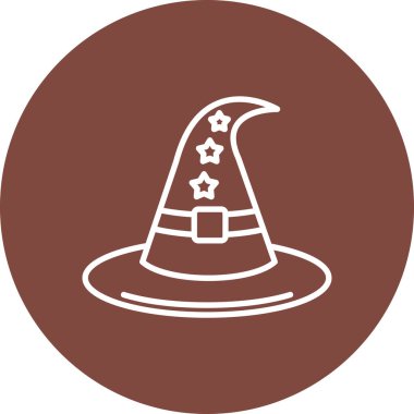 Şapka simgesinin vektör illüstrasyonu