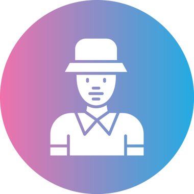 Adamım. Web simgesi basit illüstrasyon