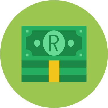 para vektör simgesi. style flat bicolor ve yuvarlak sembol, eko yeşil ve gri renkler, yuvarlak açılar, beyaz arkaplan