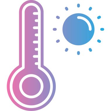 termometre ağ simgesi vektör çizimi