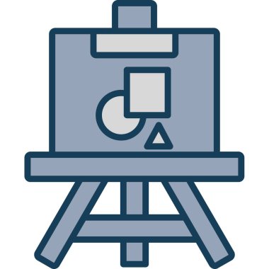 Easel. Web simgesi basit tasarım