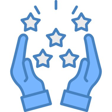 El ikonu. Web illüstrasyonu