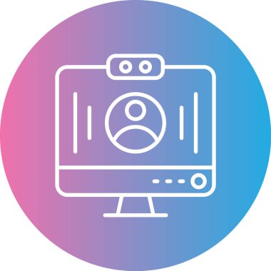 Kamera. Web simgesi basit illüstrasyon