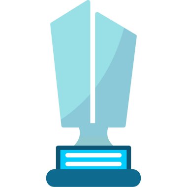 kupa ödülü düz vektör simgesi