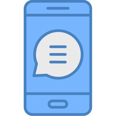 Konuş. Web simgesi basit illüstrasyon