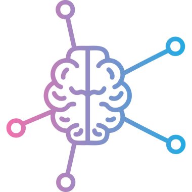 Oklu beyin, basit vektör illüstrasyonu