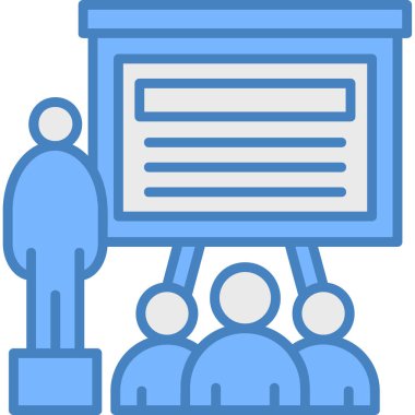 sunum simgesi vektör illüstrasyonu