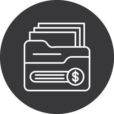 Dolar simgesi vektör illüstrasyonu