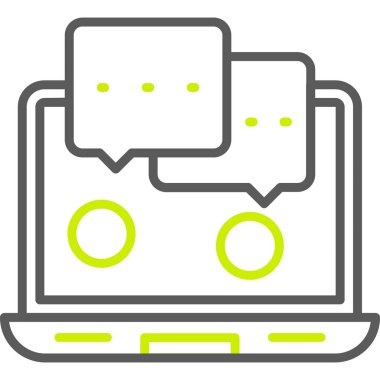 Bilgisayar. Web simgesi basit illüstrasyon