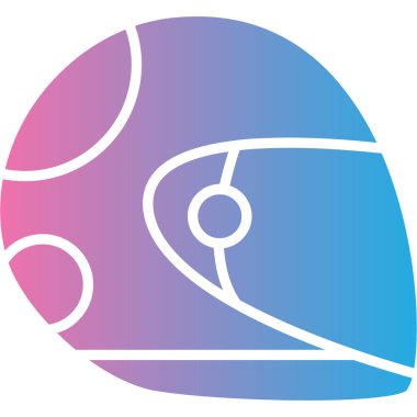 Kask simgesi vektör illüstrasyonu