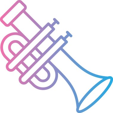 trompet simge vektör çizim