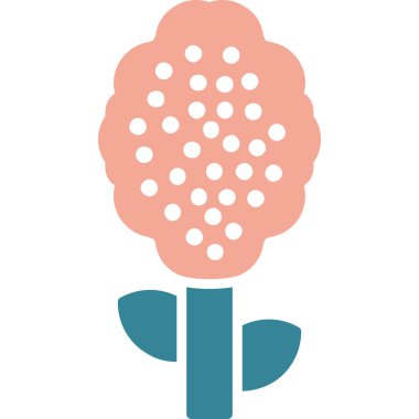 Bitki. Web simgesi basit illüstrasyon