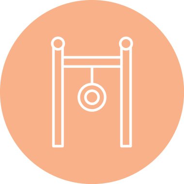 Spor salonunun vektör illüstrasyonu modern simge