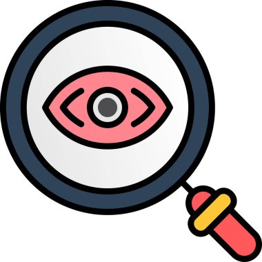 Göz. Web simgesi basit illüstrasyon