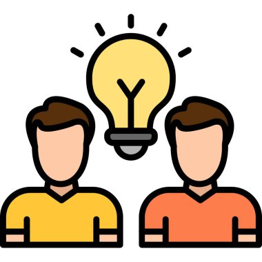 taslak biçiminde yaratıcı fikir simgesi