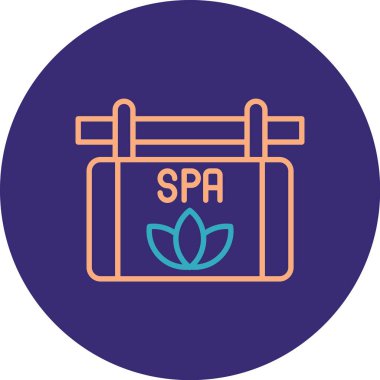 Güzellik ve moda simgesinin vektör çizimi