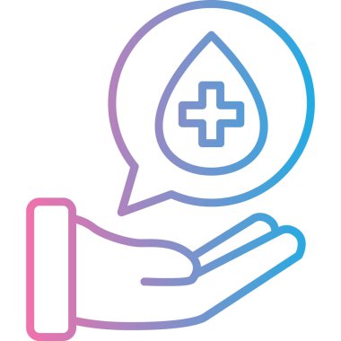 Tıbbi bir simgenin vektör illüstrasyonu