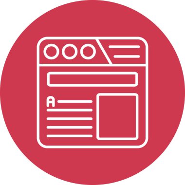 tarayıcı web sayfası ikon vektör illüstrasyonu