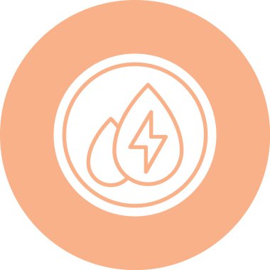 Enerji simgesinin vektör illüstrasyonu