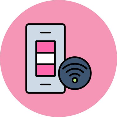 Wi-Fi simgesinin vektör illüstrasyonu