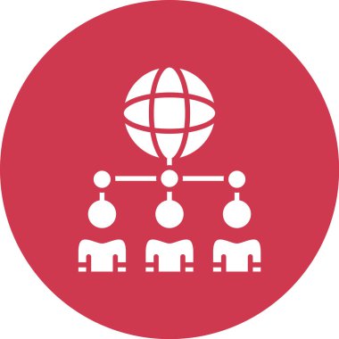 küresel ağ. Basit resimleme