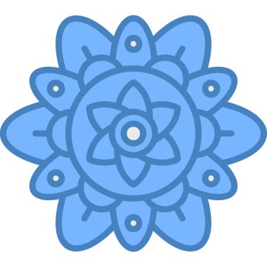 Çiçek ikonu. Web için çiçek vektör simgelerinin basit çizimi