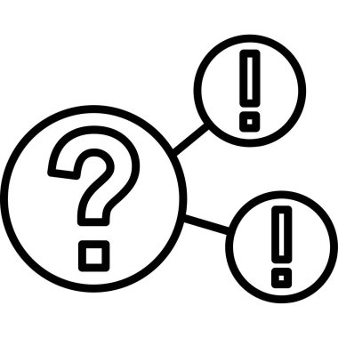 Soru işareti. Basit tasarım