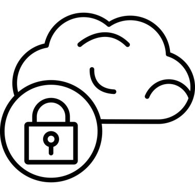 bulut hesaplama vektörü simgesi