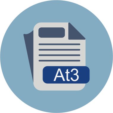 dosya biçimi simgesi, vektör illüstrasyonu