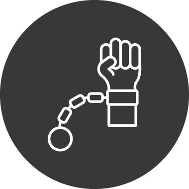 Tek bir modern simgenin vektör illüstrasyonu