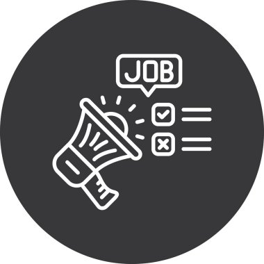 işe alma işi simgesi, basit biçim