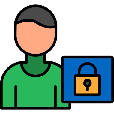 Avatar Adam simgesi - taslak biçimi